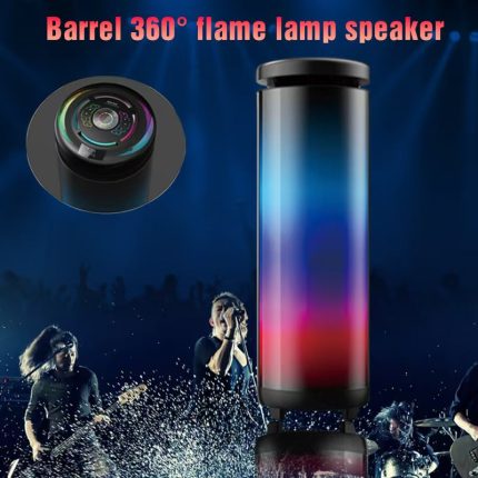 360° Flame Light Bluetooth Party Karaoke Speaker | Include Microphone